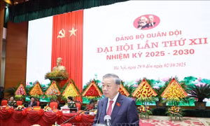 Tổng Bí thư và Chủ tịch nước dự Phiên bế mạc Đại hội Đảng bộ Quân đội lần thứ XII