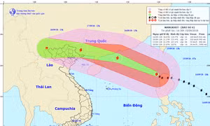 Cập nhật siêu bão Mangkhut: Bắc Biển Đông mưa bão, gió mạnh cấp 11-12