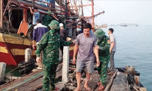 Huy động lực lượng, phương tiện tìm kiếm 11 ngư dân mất tích do chìm tàu