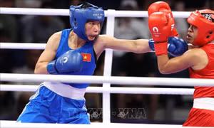 Olympic 2024: Nữ võ sĩ Hà Thị Linh chiến thắng trước đối thủ người Tonga