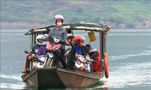 'Đánh đu' với tính mạng trên lòng hồ thủy điện Sơn La