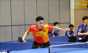 VĐV bóng bàn Anh Tú gặp thuận lợi ở vòng đấu loại Olympic Paris 2024