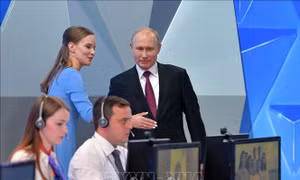 Tổng thống Nga Vladimia Putin lần thứ 17 giao lưu trực tuyến với người dân