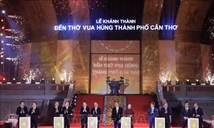 Chủ tịch nước dự Lễ khánh thành Đền thờ Vua Hùng tại TP Cần Thơ