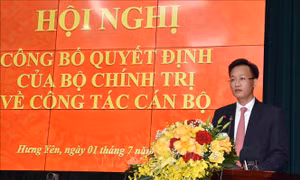 Đồng chí Nguyễn Hữu Nghĩa được điều động làm Bí thư Tỉnh ủy Hưng Yên