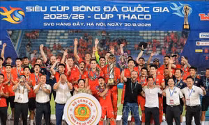 Thắng đậm 5-0, Công an Hà Nội bảo vệ thành công Siêu Cúp quốc gia