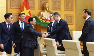 Thủ tướng Phạm Minh Chính làm việc với Đoàn các doanh nghiệp Thụy Sĩ và châu Âu