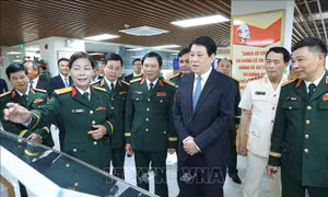 Chủ tịch nước: Xây dựng Học viện Quốc phòng mang tầm chiến lược tiên tiến, hiện đại