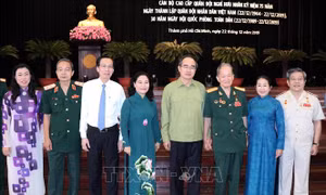 Thành phố Hồ Chí Minh gặp mặt cán bộ cao cấp Quân đội nghỉ hưu