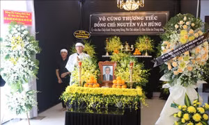 Lễ tang Phó Chủ nhiệm Ủy ban Kiểm tra Trung ương Nguyễn Văn Hùng