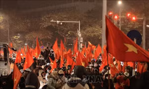 Hà Nội: Đêm không ngủ mừng U23 Việt Nam giành huy chương đồng châu Á