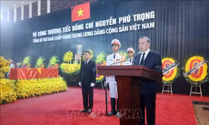 Toàn văn lời điếu tại Lễ truy điệu Tổng Bí thư Nguyễn Phú Trọng