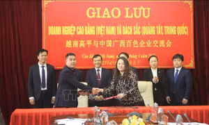 Giao lưu doanh nghiệp Cao Bằng (Việt Nam) và Bách Sắc (Trung Quốc)