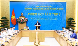 Thủ tướng Phạm Minh Chính chủ trì Phiên họp lần thứ 5 của Ban Chỉ đạo COP26