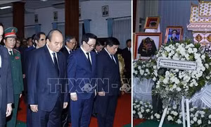Điện chia buồn nguyên Thủ tướng Chính phủ Lào Sisavath Keobounphanh từ trần