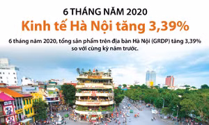 Kinh tế Hà Nội tăng trưởng 3,39%