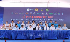 Phát động thi đua hoàn thành dự án cấp điện cho Côn Đảo