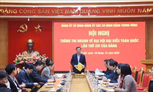 Triển khai thực hiện Nghị quyết Đại hội XIV của Đảng là nhiệm vụ trọng tâm