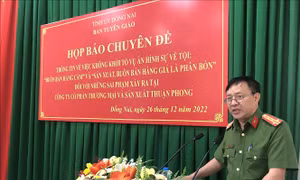 Đại tá Nguyễn Ngọc Quang giữ chức vụ Phó Cục trưởng Cục Cảnh sát điều tra tội phạm về ma túy