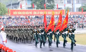 Chùm ảnh, video Lễ diễu binh, diễu hành kỷ niệm 70 năm Chiến thắng Điện Biên Phủ