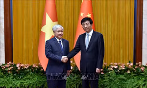 Chủ tịch Ủy ban Trung ương MTTQ Việt Nam gửi thư chúc mừng Chủ tịch Chính hiệp Toàn quốc Trung Quốc