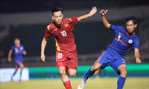 Giải Bóng đá giao hữu quốc tế 2022: Việt Nam đánh bại Singapore 4 - 0