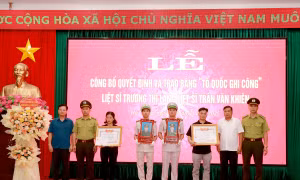 Tổ quốc ghi công hai liệt sỹ Kiểm lâm Hà Giang