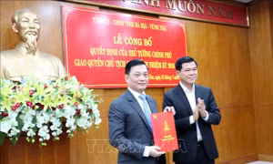 Ông Nguyễn Thành Long làm quyền Chủ tịch UBND tỉnh Bà Rịa - Vũng Tàu