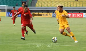 Cập nhật VCK U19 châu Á 2018: U19 Việt Nam bị dẫn trước trong hiệp 1