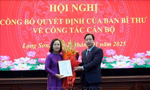 Bà Đoàn Thị Hậu giữ chức Phó Bí thư Thường trực Tỉnh ủy Lạng Sơn