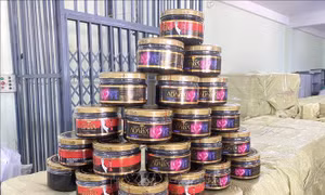 Tạm giữ hơn 4 tấn shisha không có hóa đơn, chứng từ
