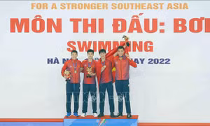 Về đích thứ 3, bơi Việt Nam bất ngờ giành HCV nội dung 4x100m tiếp sức tự do nam
