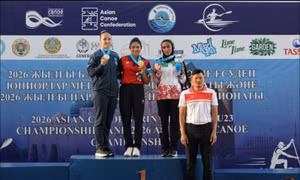 Diệp Thị Hương giành 3 HCV tại Giải vô địch trẻ và U23 canoeing châu Á 2026