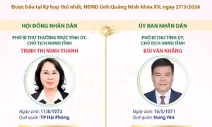 Các chức danh lãnh đạo chủ chốt của HĐND và UBND tỉnh Quảng Ninh nhiệm kỳ 2026-2031