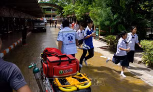 Các trường học Thái Lan diễn tập ứng phó xả súng sau vụ tấn công chết người