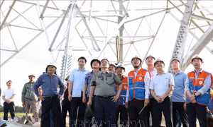 Thủ tướng Phạm Minh Chính đôn đốc thi công đường dây tải điện 500 kV mạch 3