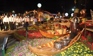 Rực rỡ các đường hoa Xuân 
