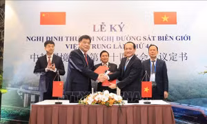 Ký kết Nghị định thư Đường sắt biên giới Việt - Trung lần thứ 44
