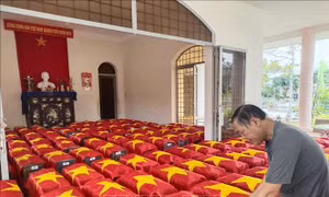 Cất bốc, quy tập 121 bộ hài cốt liệt sỹ tại Giồng Trôm, Bến Tre