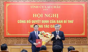 Ông Hà Quang Trung giữ chức Phó Bí thư Tỉnh ủy Lai Châu