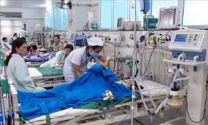 Bị điện giật khi đi dạo trong công viên Bến Ninh Kiều lúc triều cường dâng cao