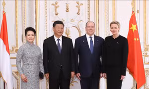 Chủ tịch Trung Quốc Tập Cận Bình hội đàm với Hoàng thân Monaco Albert II