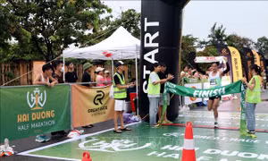 1.300 vận động viên tham gia giải chạy bộ Hải Dương Half Marathon