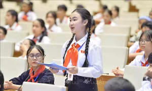 Phiên họp giả định 'Quốc hội trẻ em': Tập trung thảo luận nhiều vấn đề trẻ em quan tâm