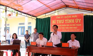 Bí thư Tỉnh ủy Quảng Ngãi đối thoại với người dân về dự án Nhà máy MD