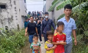 Tìm thấy 3 cháu bé trong một gia đình ở Ninh Bình mất liên lạc