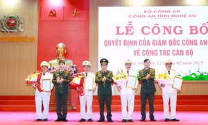 Nghệ An: 4 Phó trưởng công an huyện tình nguyện về làm Trưởng công an cấp xã