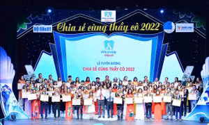 Sẽ tuyên dương 58 cá nhân tiêu biểu trong Chương trình 'Chia sẻ cùng thầy cô' 2023