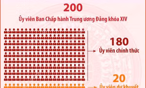 Một số thông tin về cơ cấu 200 Ủy viên Trung ương Đảng khóa XIV
