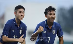 Vòng loại U17 châu Á 2023: U17 Thái Lan thắng đậm U17 Nepal
